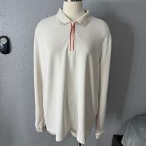 Sealskinz Cream Heywood Long Sleeve Polo, XL